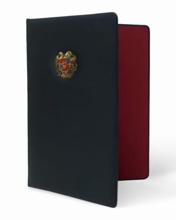 Leather folder «Booshtoonts» - With Armenian Coat of Arms | A4