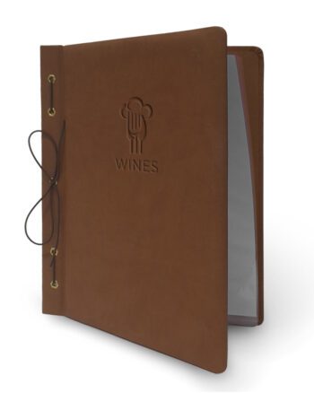 Restaurant menu leather cover «Booshtoonts»