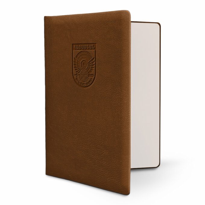 leather-folder-standing-emboss-armenian-army-terracotta
